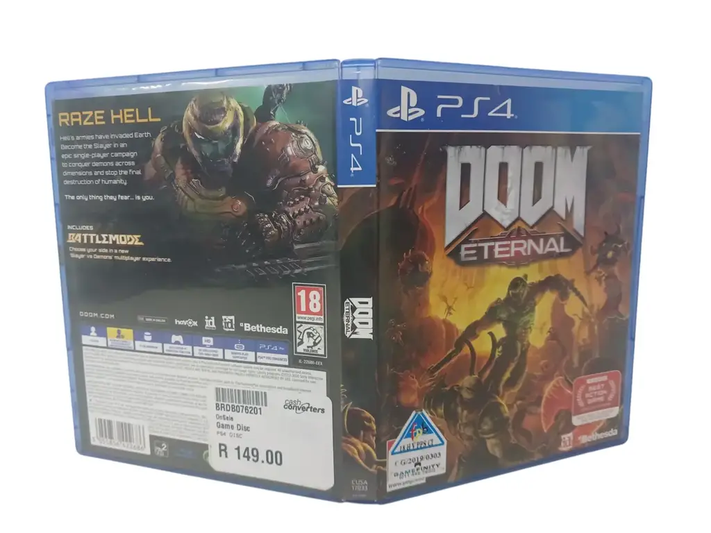 Playstation 4 Doom Eternal Game Disc - View 2