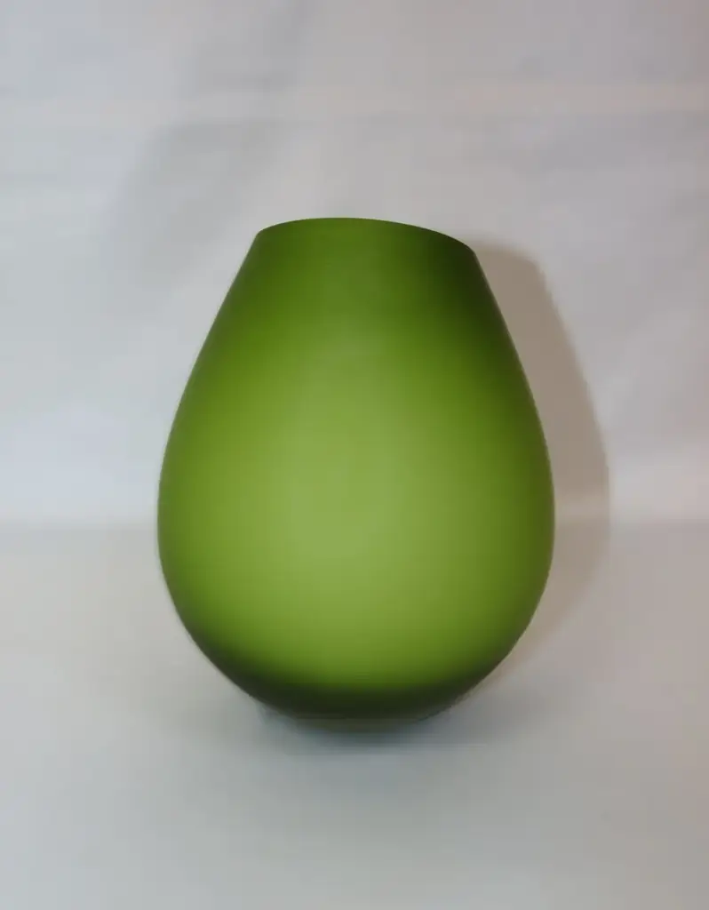 Lsa International Lime Green Mouth-Blown Cased Glass Vase - View 3