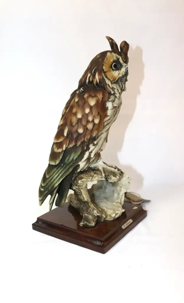Giuseppe Armani Florence Sculture D'arte Owl Figurine - View 2