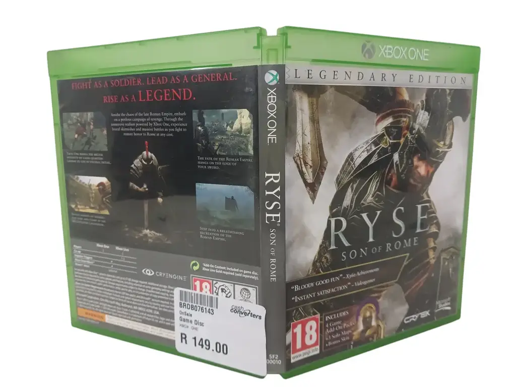 Xbox One Ryse: Son Of Rome Game Disc - View 3