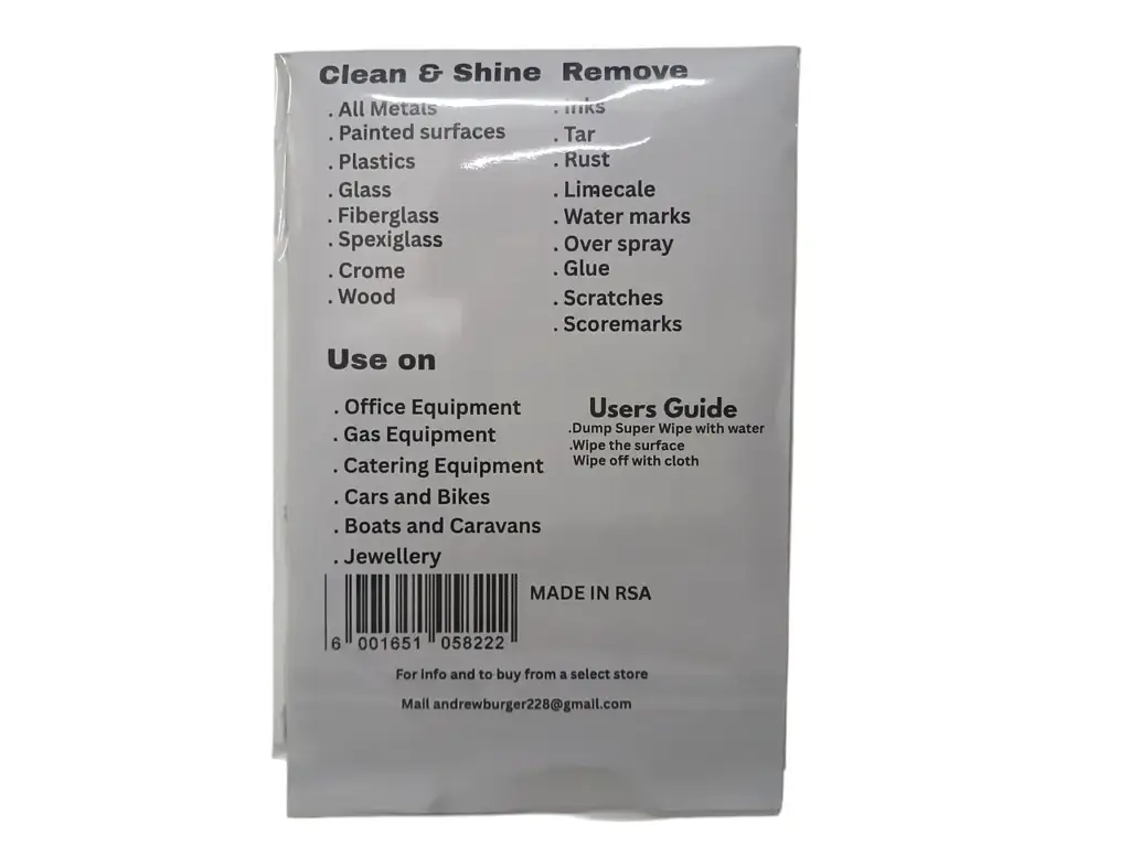 Multi Purpose Super Wipe Effortless Cleaning & Shining - View 2