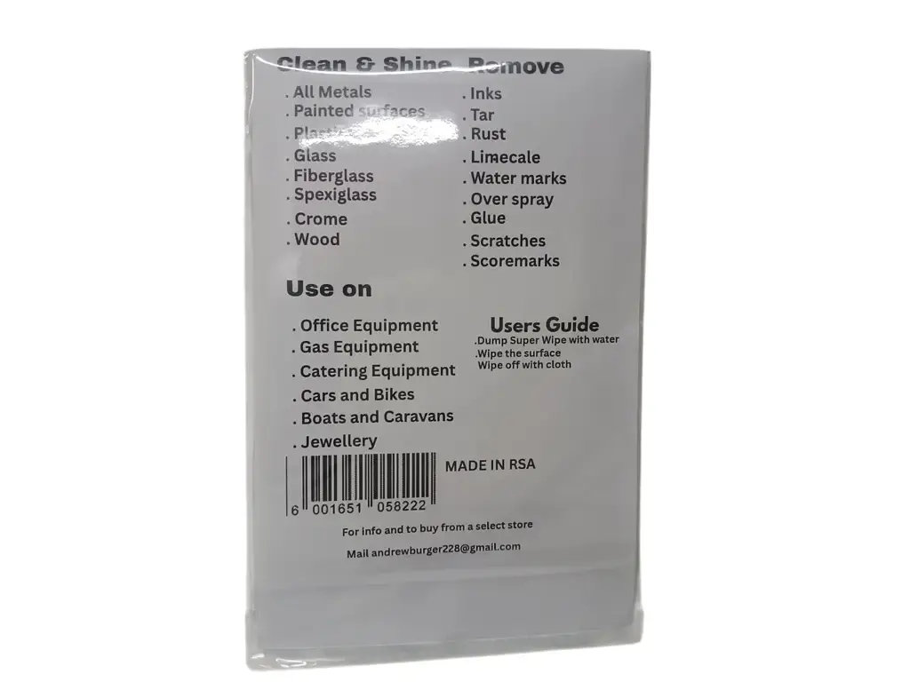 Multi Purpose Super Wipe Effortless Cleaning Shining - View 2