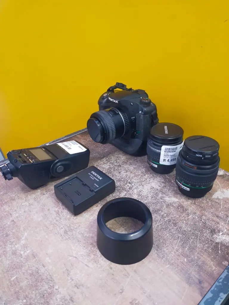 Pentax K10d Bundle Camera With 3 Lens And Flash Light - View 2