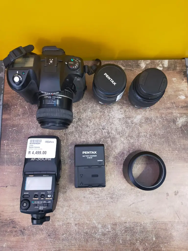 Pentax K10d Bundle Camera With 3 Lens And Flash Light - View 4