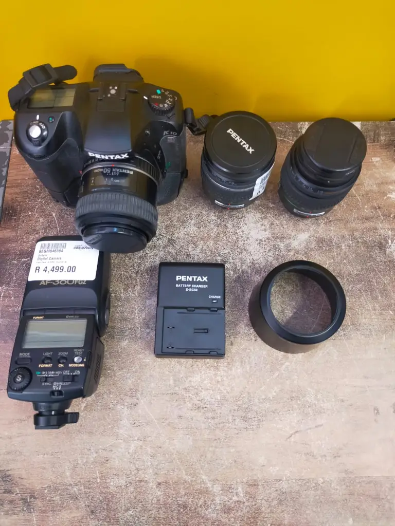 Pentax K10d Bundle Camera With 3 Lens And Flash Light - View 5