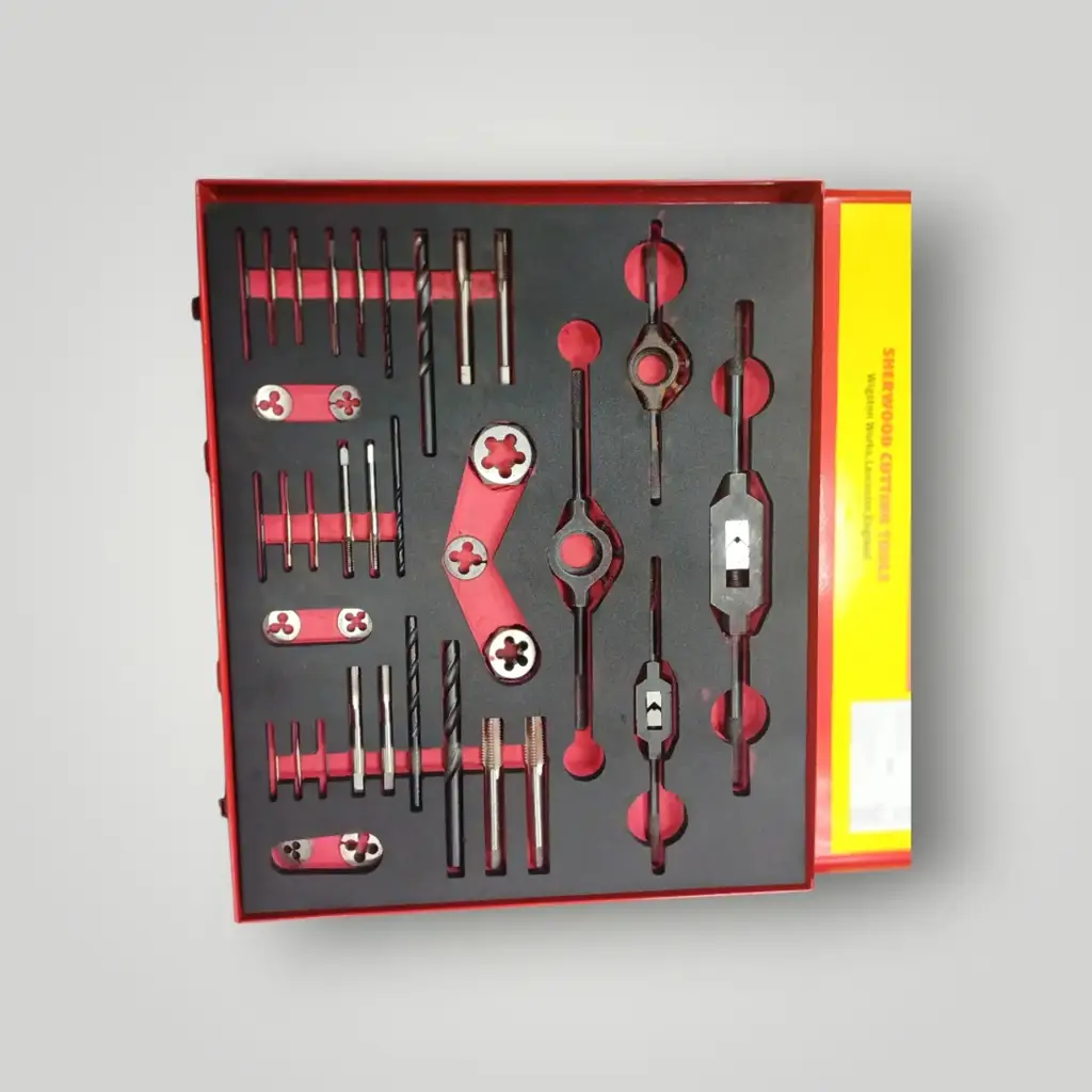 Sherwood 37Pc Metric Tap, Die & Drill Set, M2-M16
