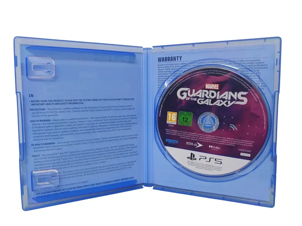 Playstation 5 Marvel's Guardians Of The Galaxy Game Disc