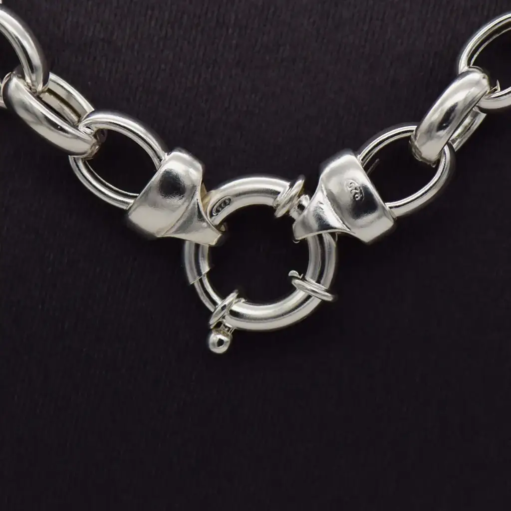Silver-925 Chain Rolo - Link - View 2