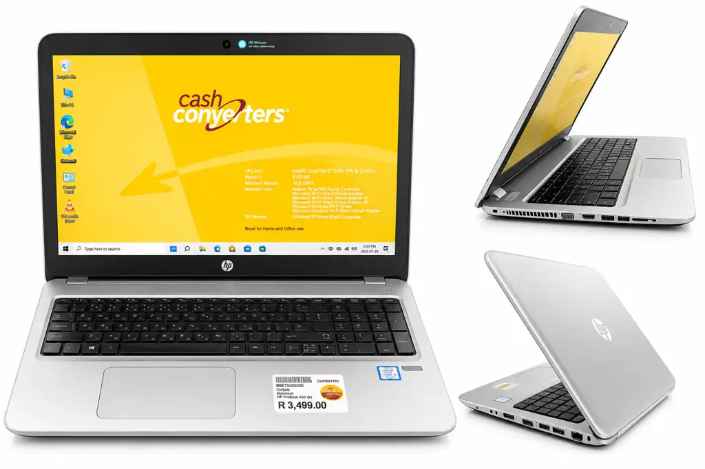 Hp Probook 450 G4 Core I5 7Th Gen 250Gb 4Gb Pre Owned