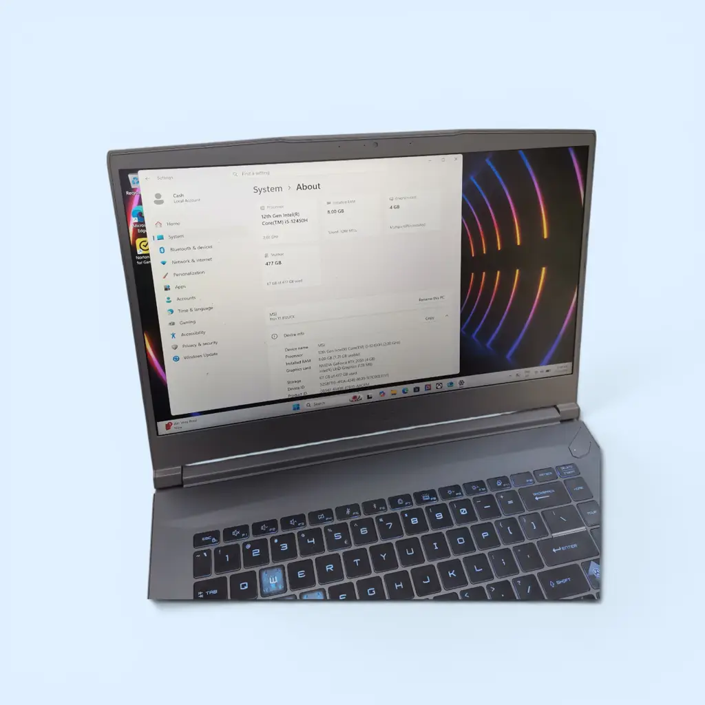 Msi Thin 15 B12 Core I5 12Th Gen Ram 8Gb 512Gb Ssd Laptop - View 2