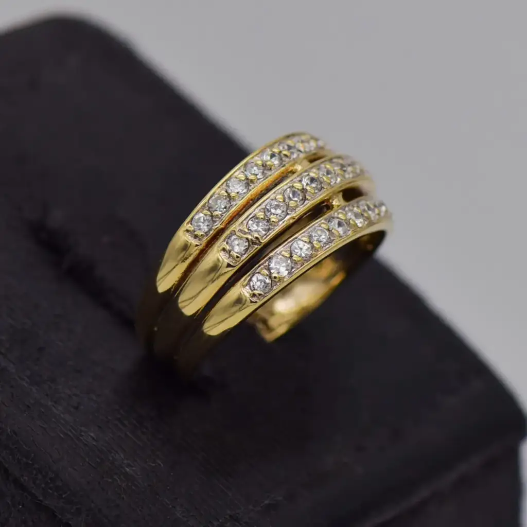 9ct Yellow Gold Dress Ring - View 2