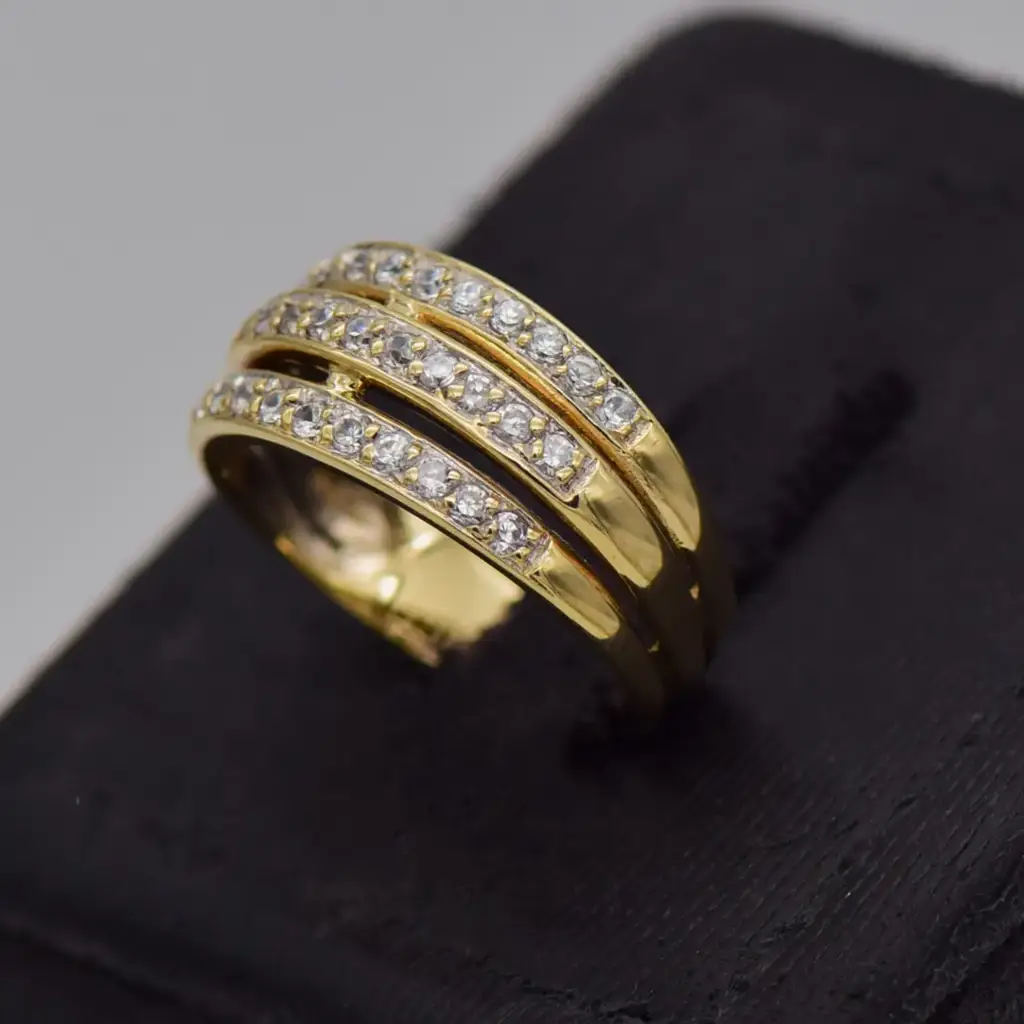 9ct Yellow Gold Dress Ring - View 3