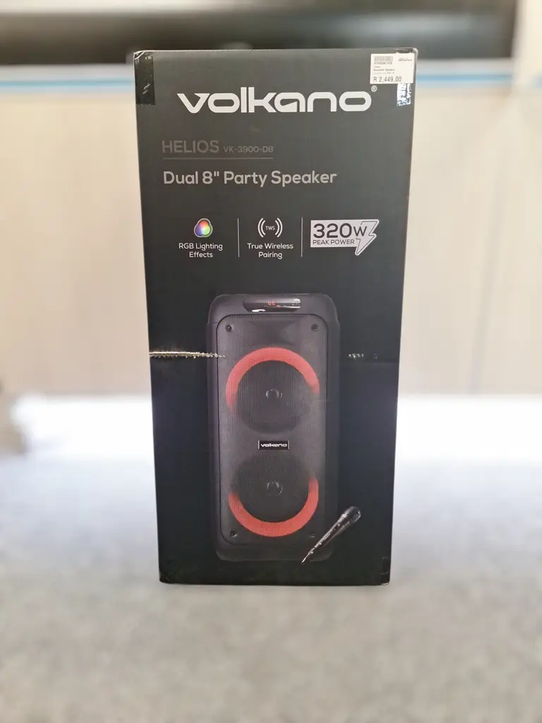 Volkano Helios Series Dual 8" Bluetooth Party Speaker (3900-D8)