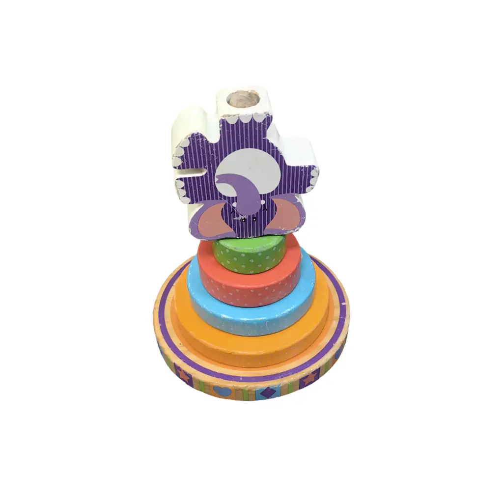 Melissa & Doug First Play Wooden Rocking Stacker - View 2