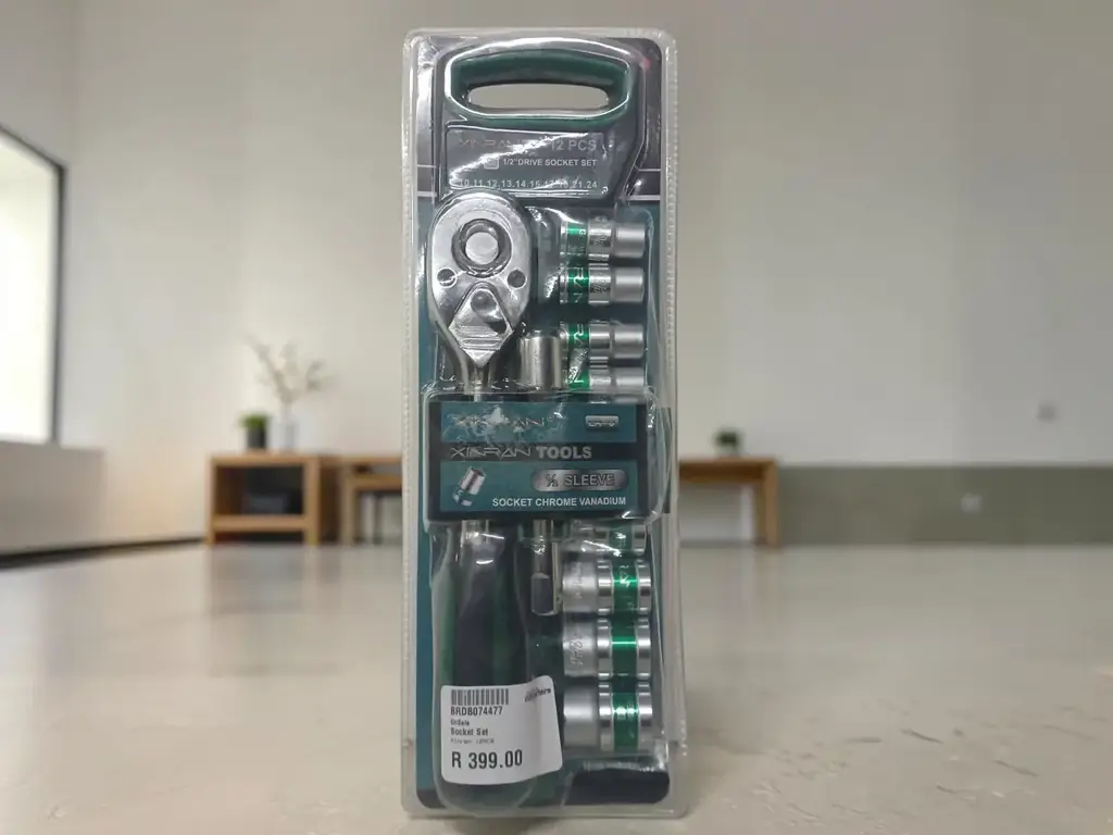 Xinran 12Pcs 12 Drive Socket Set (Chrome Vanadium)