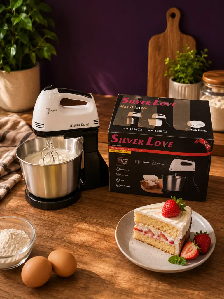 Silver Love Hand Mixer Mm-133A Pre Owned