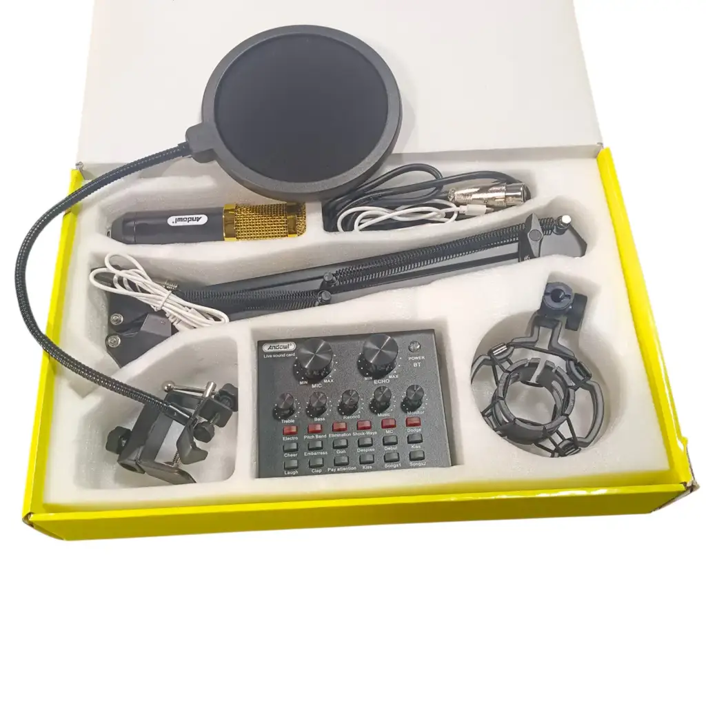 Andowl Mic8 Studio Condenser Microphone Kit - View 2