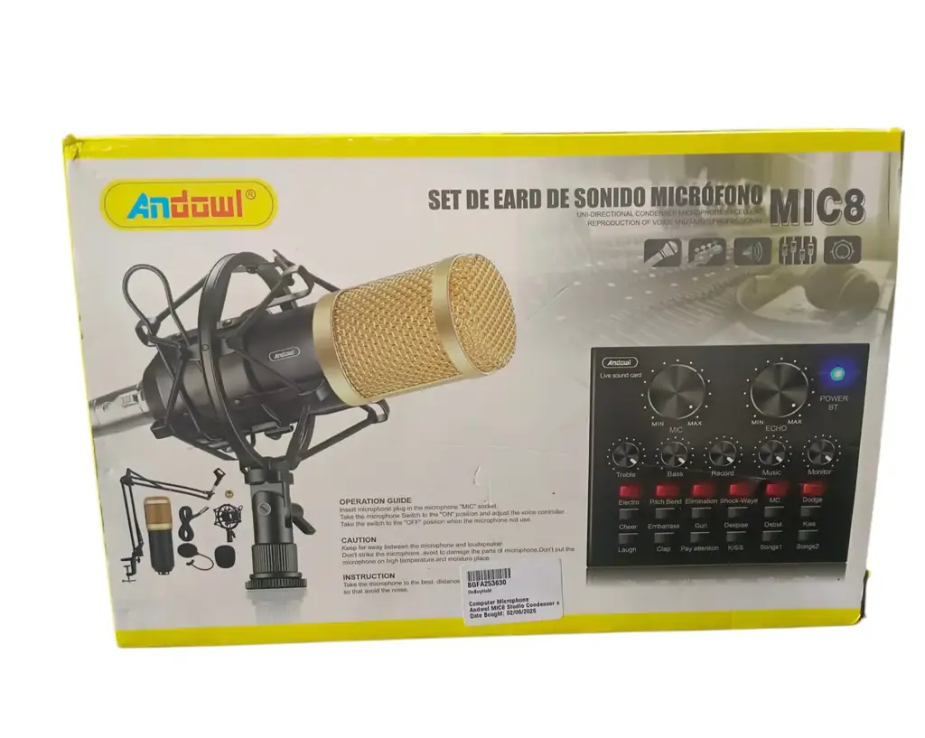 Andowl Mic8 Studio Condenser Microphone Kit - View 4