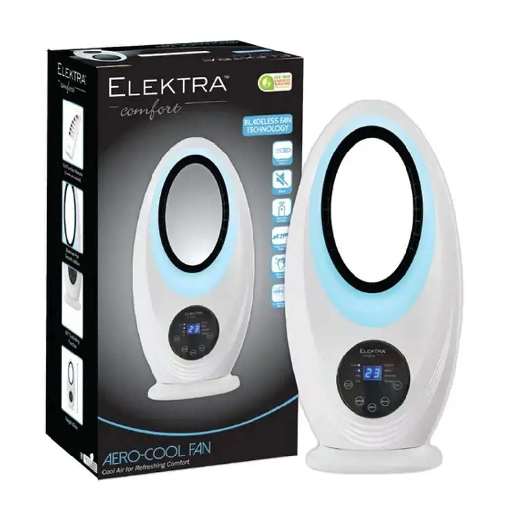 Elektra Aero-Cool Bladeless Fan With Remote