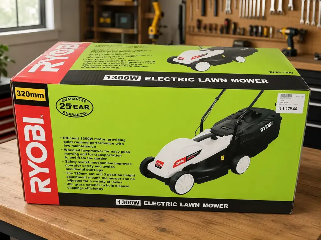 Ryobi 1300W Electric Lawn Mower – 320Mm (Rm-1202)