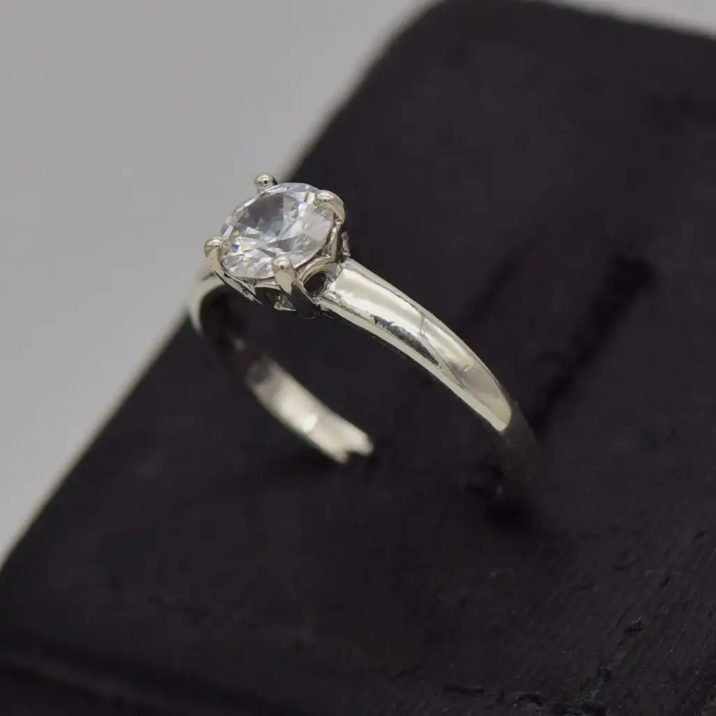 Silver-925 Engagement Ring - View 2