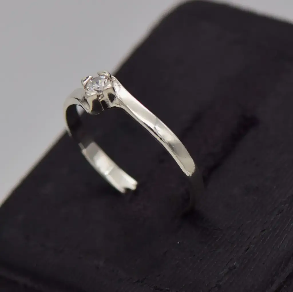 Silver-925 Dress Ring - View 3