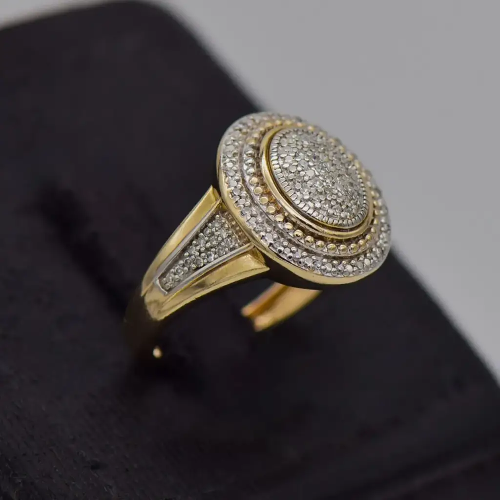 9ct Yellow Gold Dress Ring - View 2