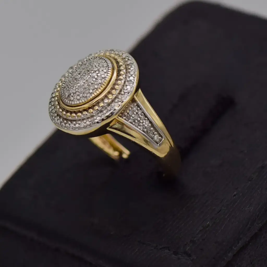 9ct Yellow Gold Dress Ring - View 3