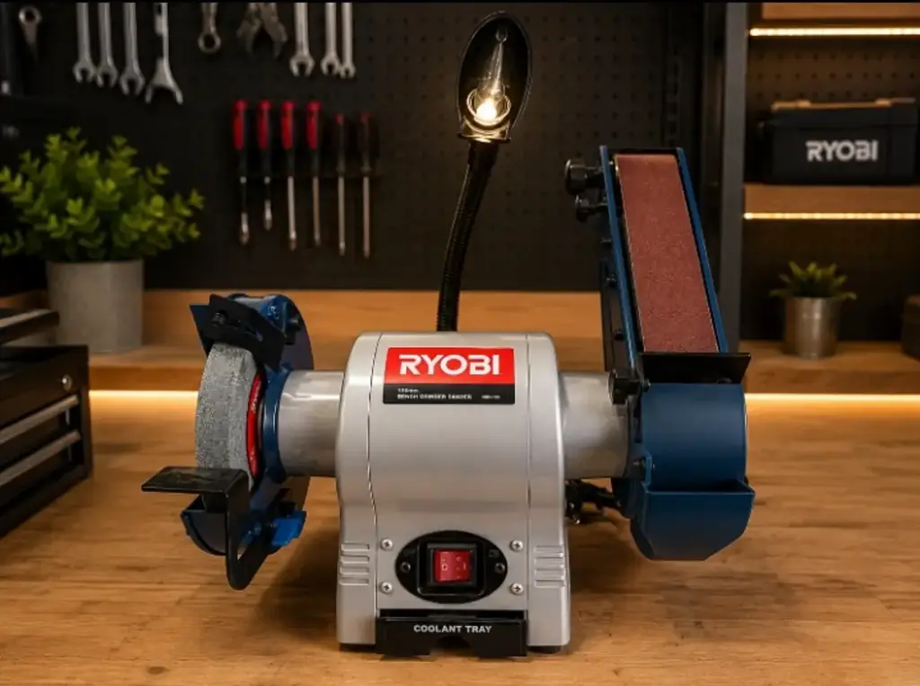 Ryobi 150Mm Bench Grinder Sander Hbgs-150