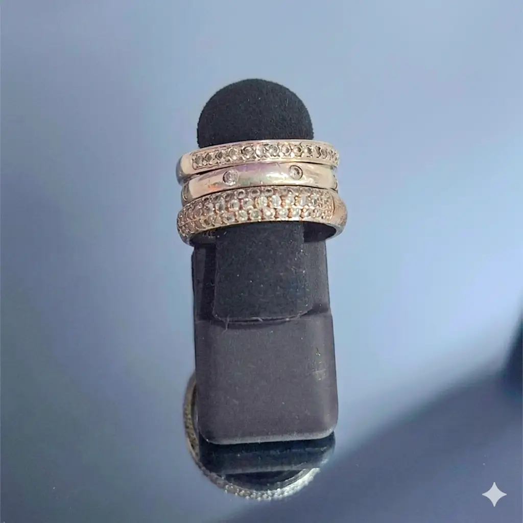 925 Silver 3 Stack Ring