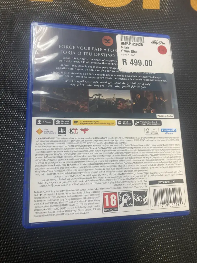 Ps5 Rise Of The Ronin Game