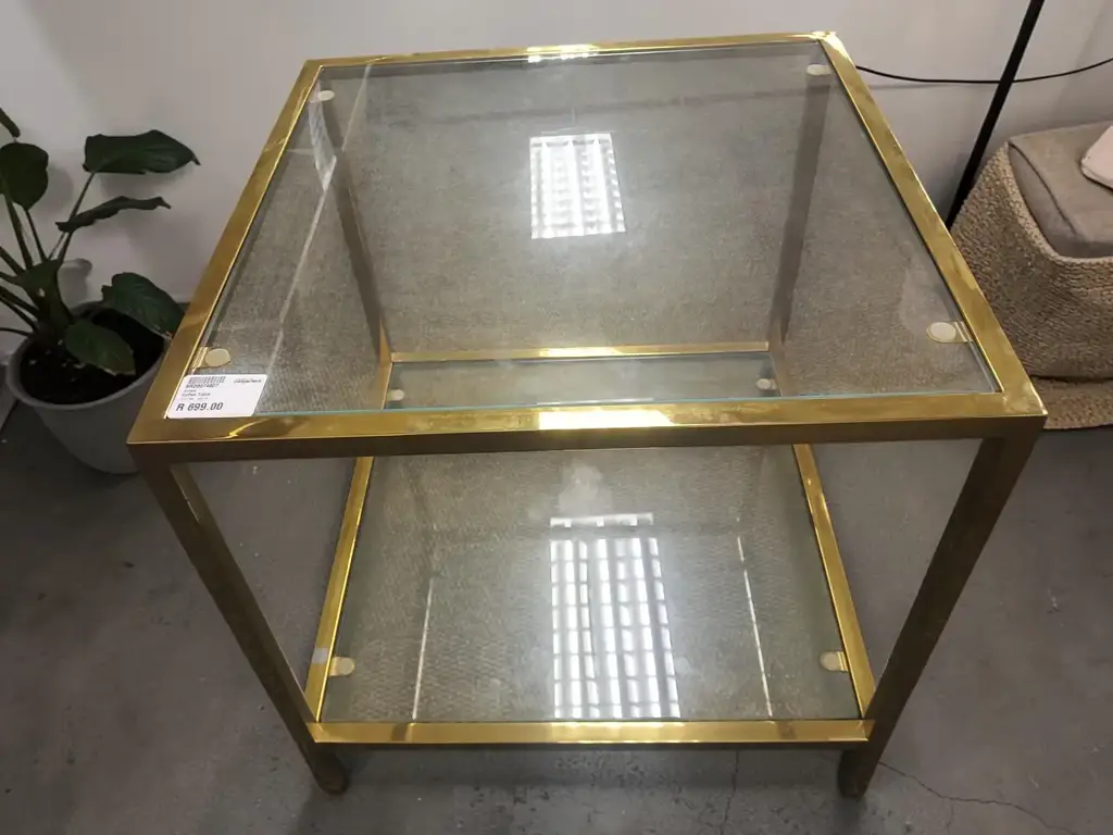 Gold Frame Coffee Table