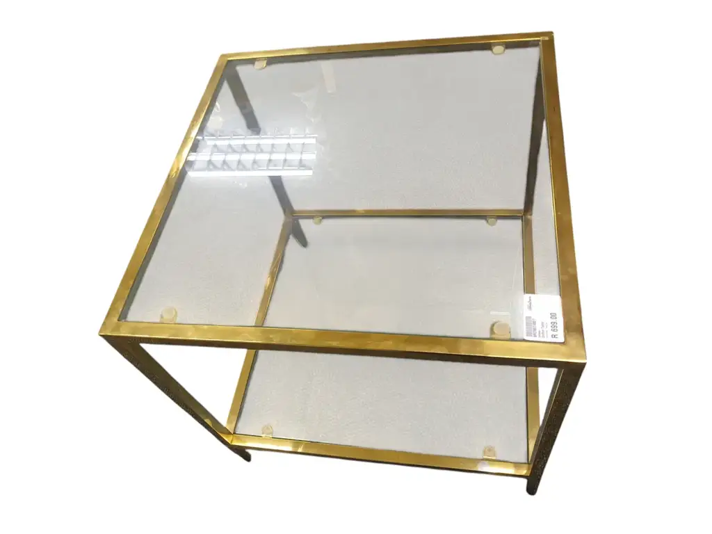 Gold Frame Coffee Table - View 3
