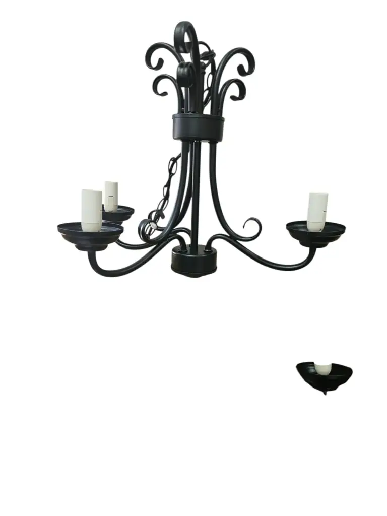 Radiant Jp0014 Black 3-Light Chandelier