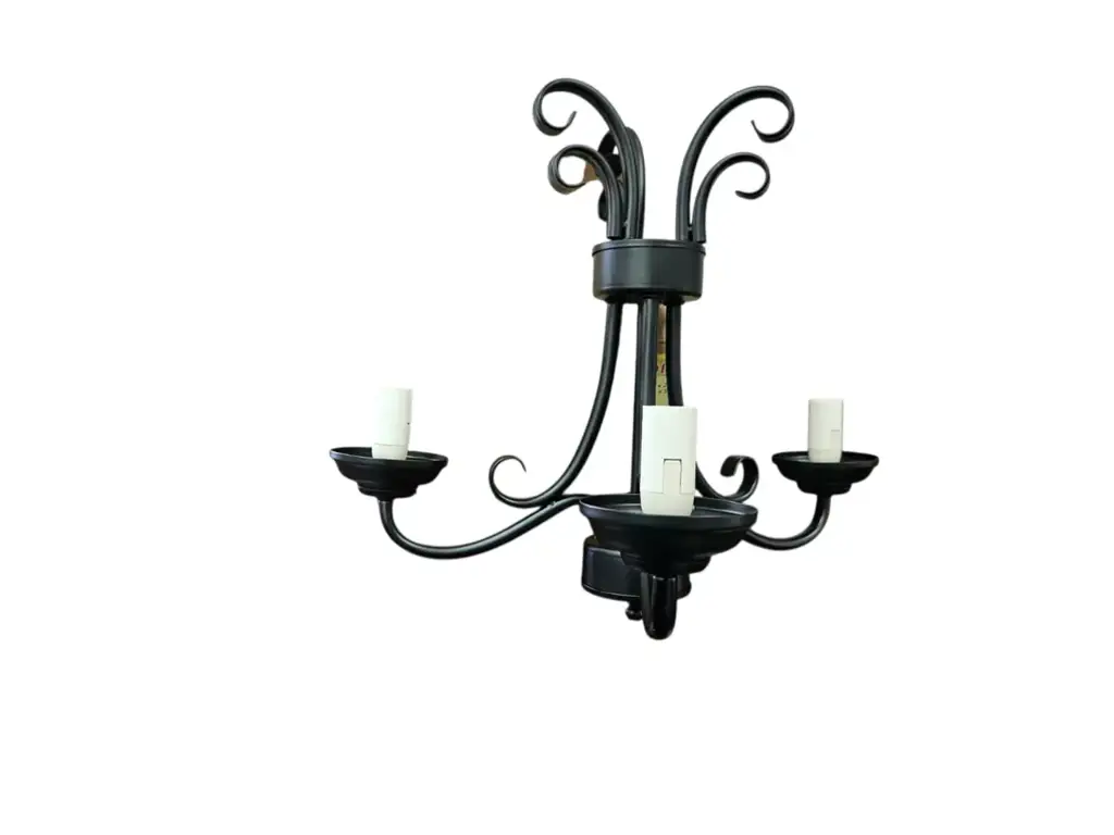 Radiant Jp0014 Black 3-Light Chandelier