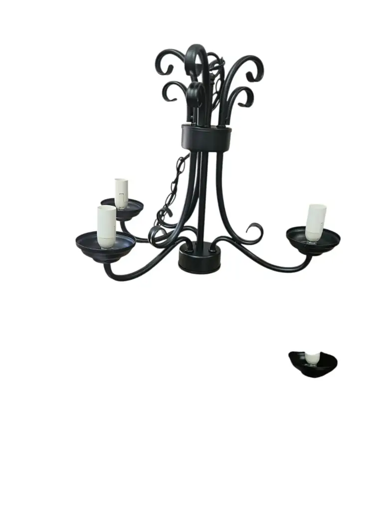 Radiant Jp0014 Black 3-Light Chandelier - View 2