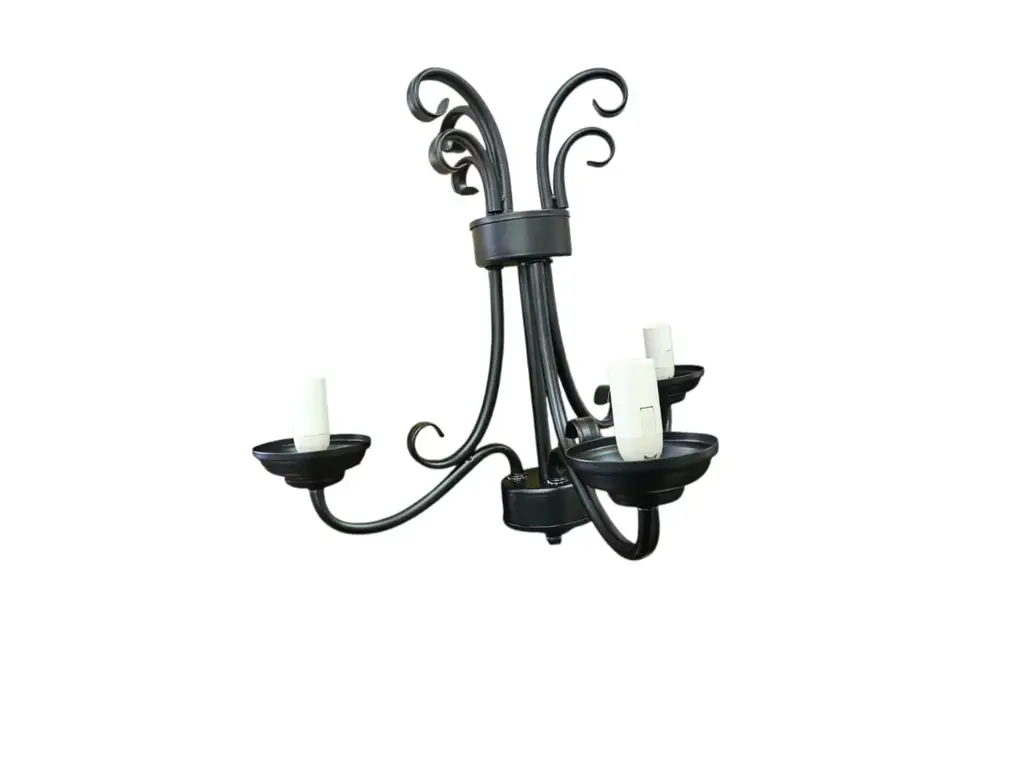 Radiant Jp0014 Black 3-Light Chandelier - View 3