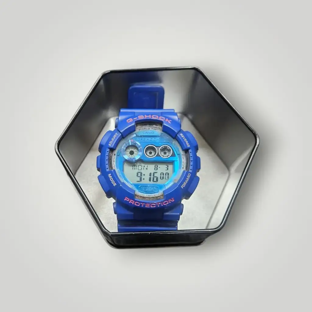 Casio G-Shock Gd-120Ts Digital Watch (Blue)