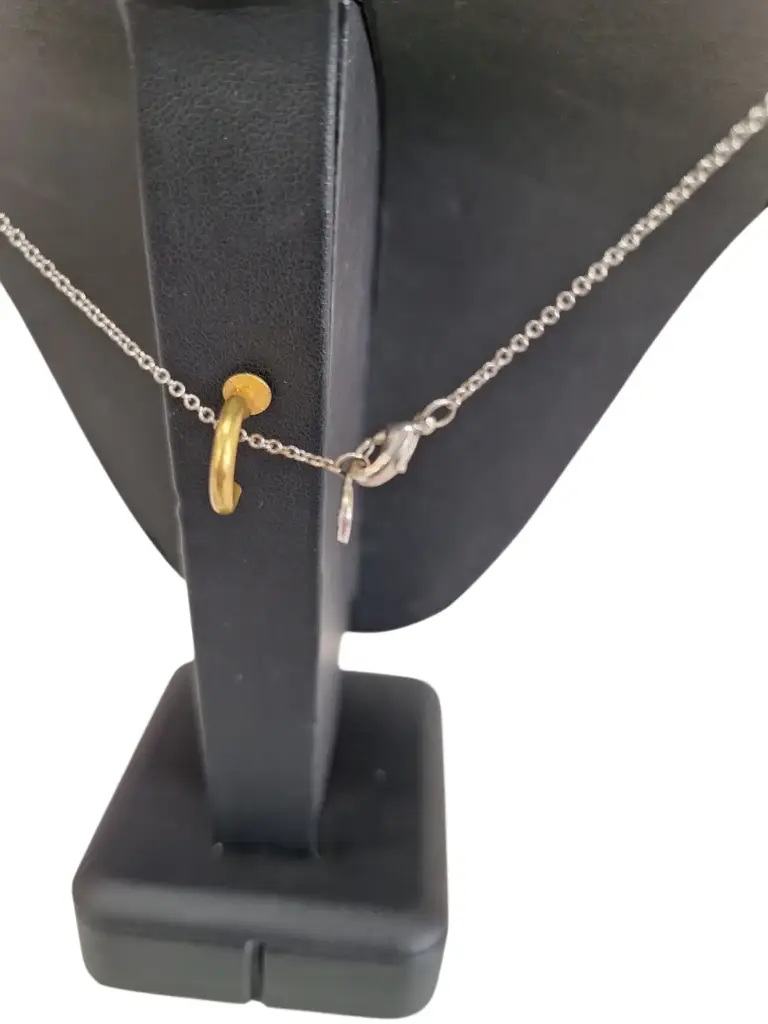 Silver 3.5G Initial "N" Pendant Chain - View 3