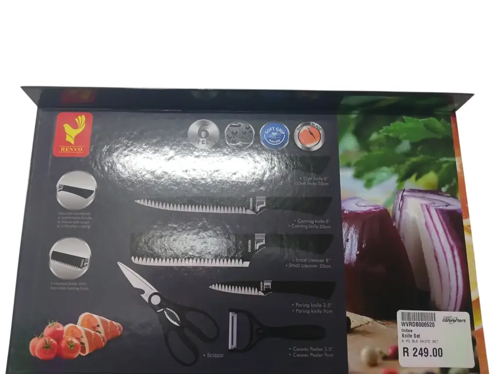 Henvo 6-Piece Black Knife Set (Er-0238A) - View 2