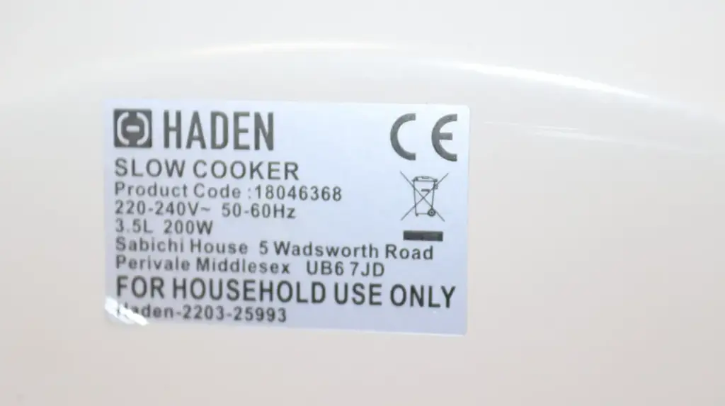 Haden 3.5L Slow Cooker (Model 18046368) - View 3