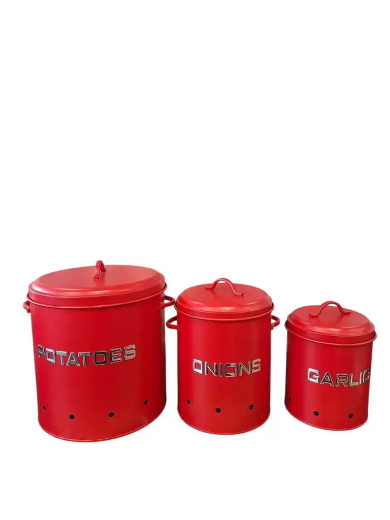 Veggie Storage Jar - For Onions, Garlic, Potatoes
