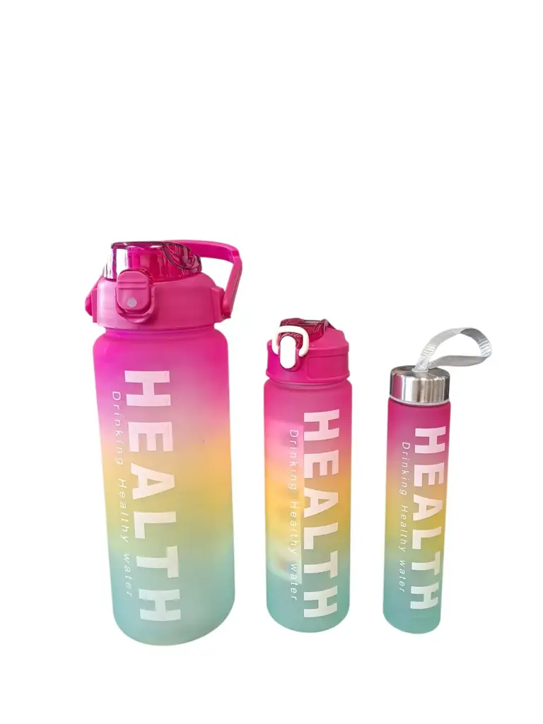 3 Piece Water Bottles | 2L, 1L, 0.5L