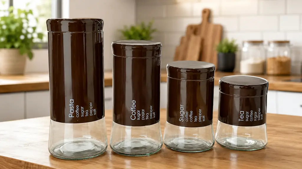 Totally Home 4Pc Colour Canister Set