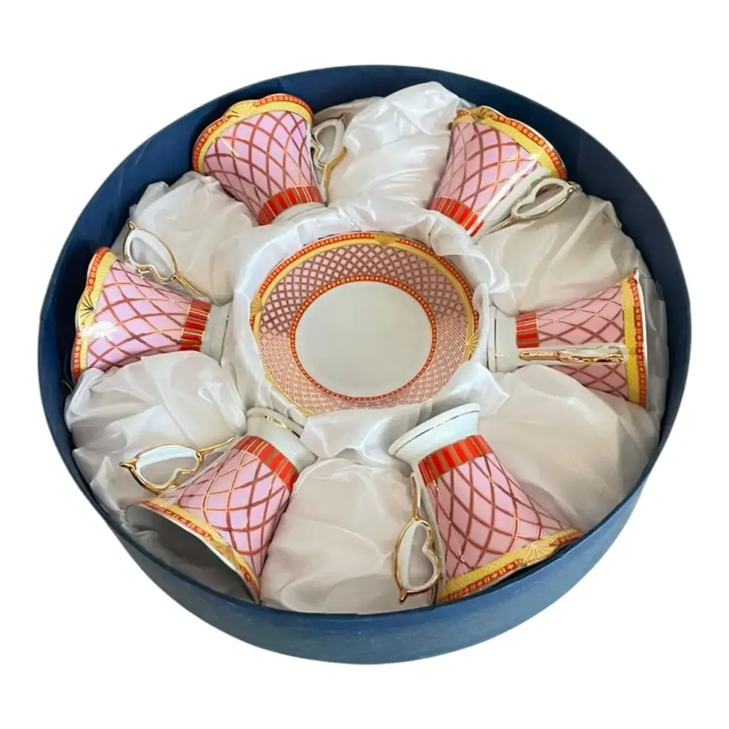 Wiesenthal Collection Set Of 6 Cups & Saucers