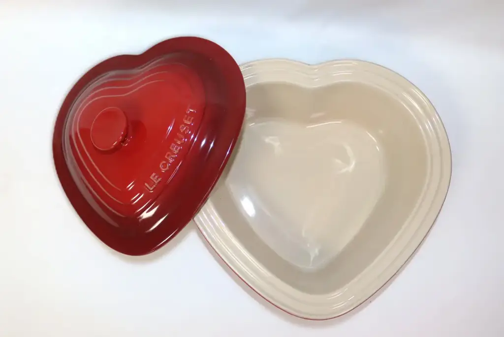 Le Creuset Cerise Heart Casserole Dish - View 3