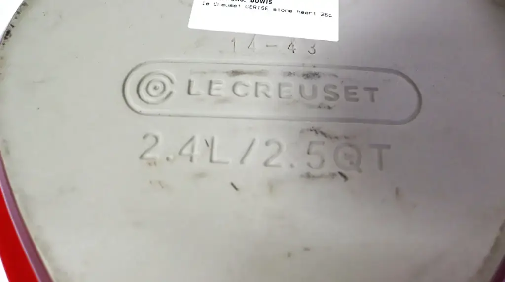 Le Creuset Cerise Heart Casserole Dish - View 4