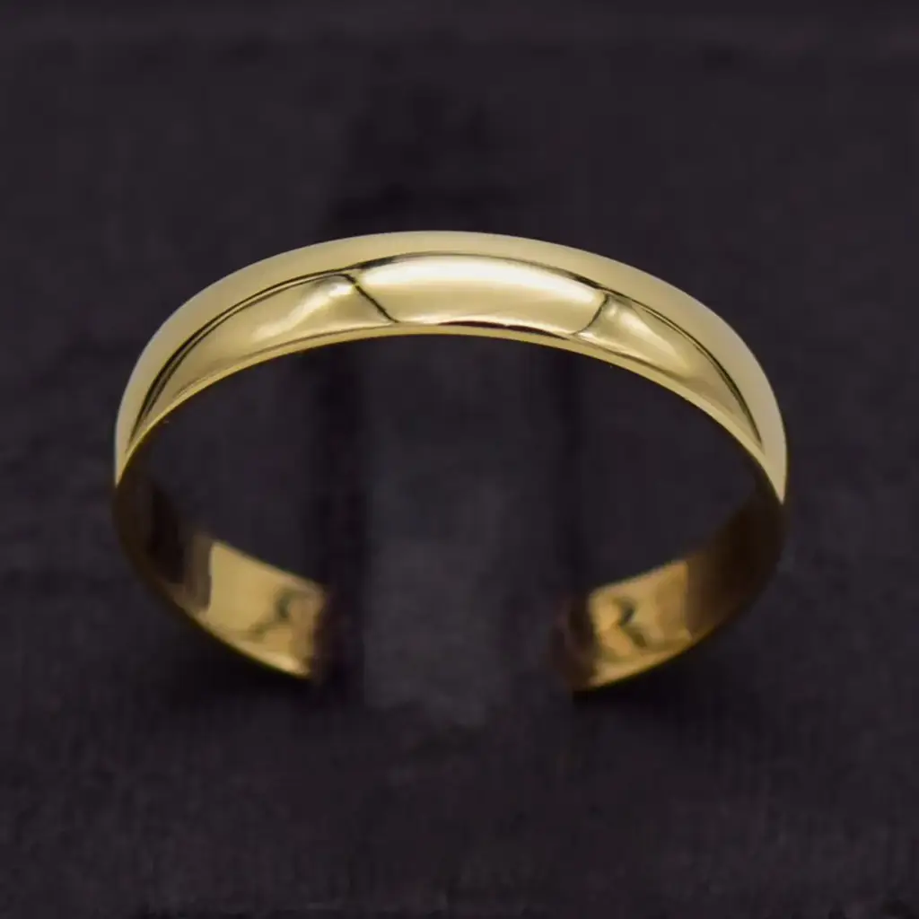 9ct Yellow Gold Wedding Band Plain