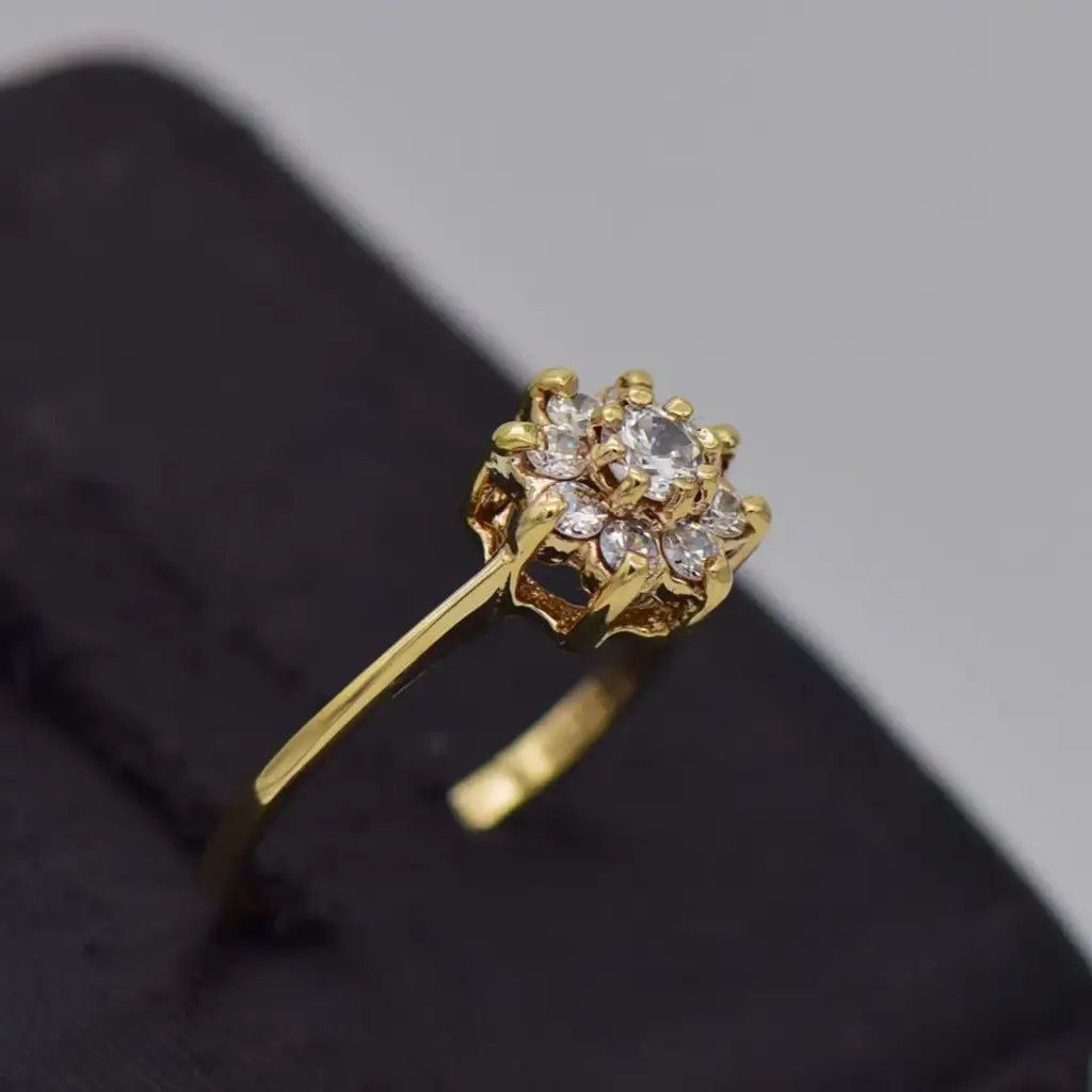 9ct Yellow Gold Dress Ring - View 2