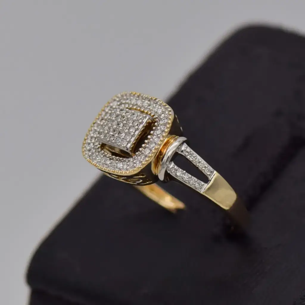 9ct Yellow Gold Dress Ring - View 3